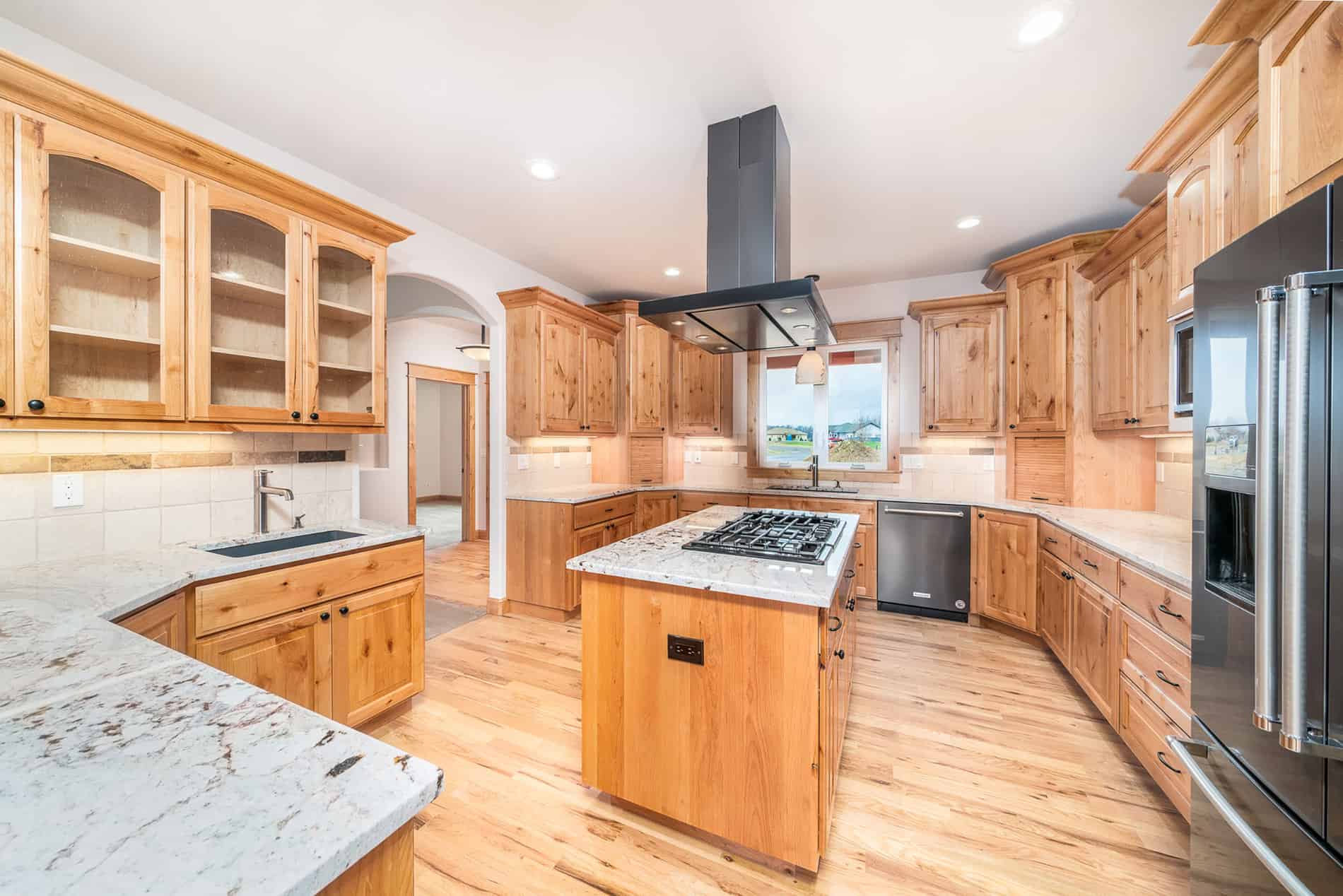 Quartz Countertop for Kitchen Remodel and new Home Build by JK Construction